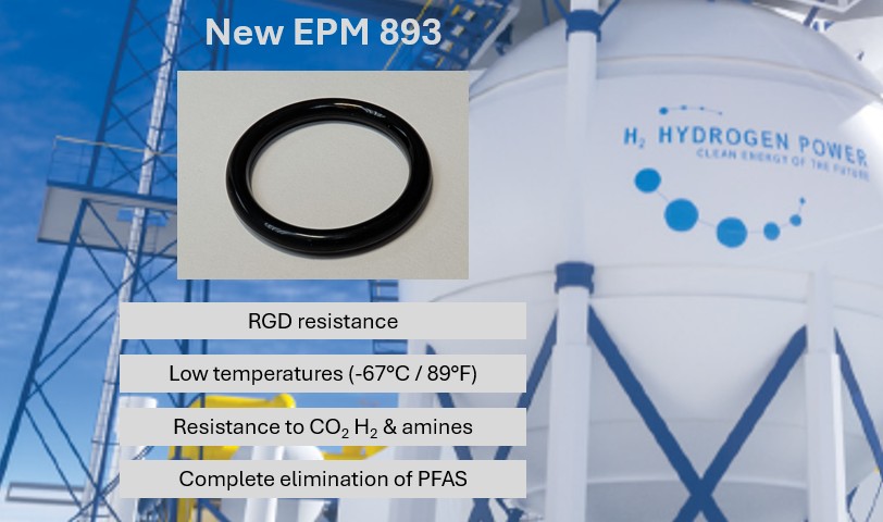 EPM 893 low temperature, RGD resistant EPM O-rings